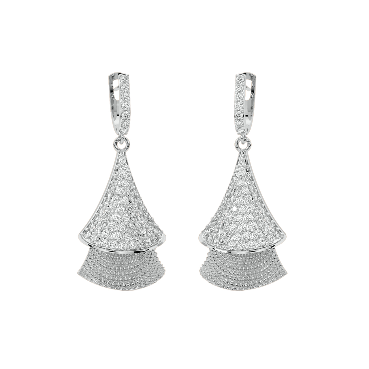 Bartley Round Diamond Earrings